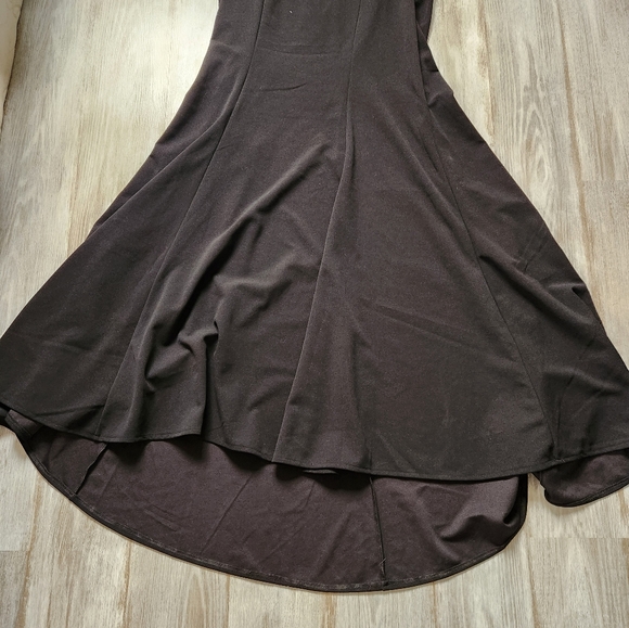 NWT QQ Fashion Black Off-Shoulder Mermaid Gown, Lace-Up Back, Plus Size 1XL - Picture 4 of 14